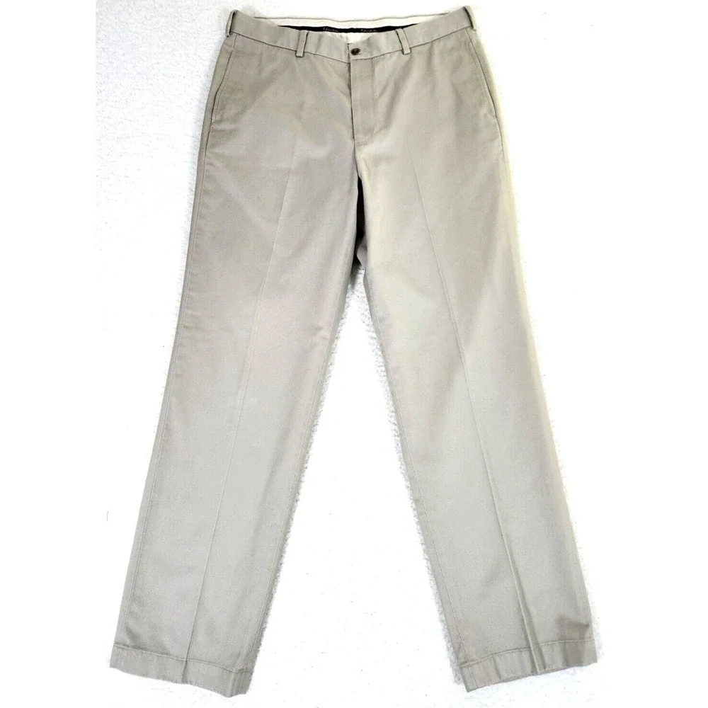 Brooks Brother Advantage Chino Hudson Pants Men's 36x34* Beige Straight